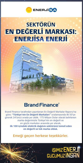 Sektörün En Değerli Markası: Enerjisa Enerji