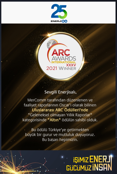 Uluslararası ARC Ödülleri'nde 