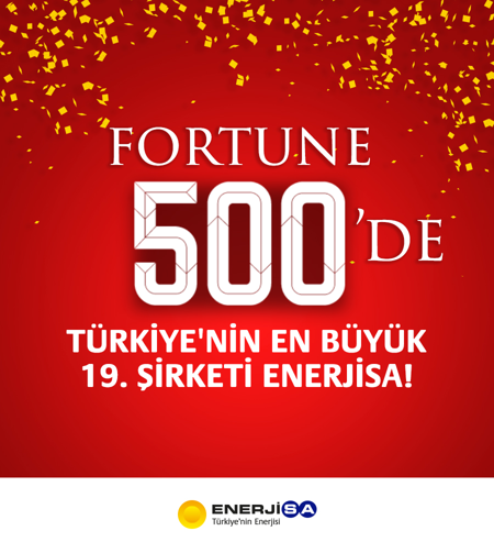 We ranked 19th Largest Company of Turkey in Fortune 500