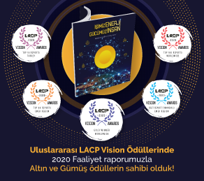 Uluslararası LACP Vision Ödüllerinde 2020 Faaliyet raporumuzla Altın ve Gümüş ödüllerin sahibi olduk.